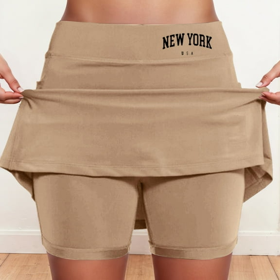 Women's Mid Rise Culottes With Pocket Sports Casual Fashion Printed Skirt Poodle Skirt for Girls Girls Sequin Skirt Trendy Skirts Bikini Skirt Bohemian Skirts for Women Long Jean Skirt Sweat Skirt