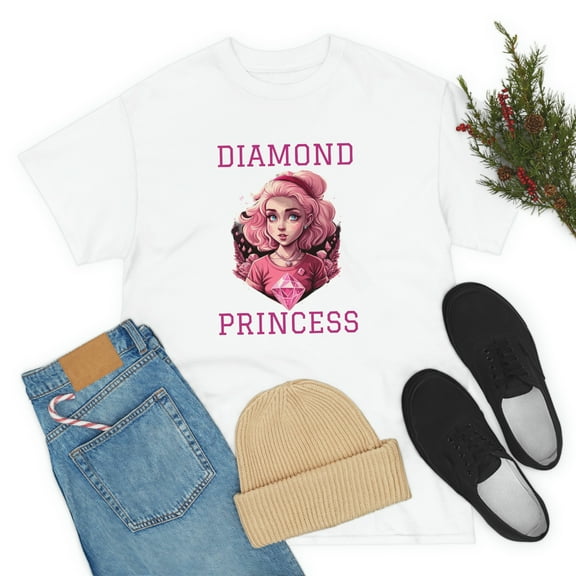 Diamond Princess Pink Power Unisex Heavy Cotton Tee