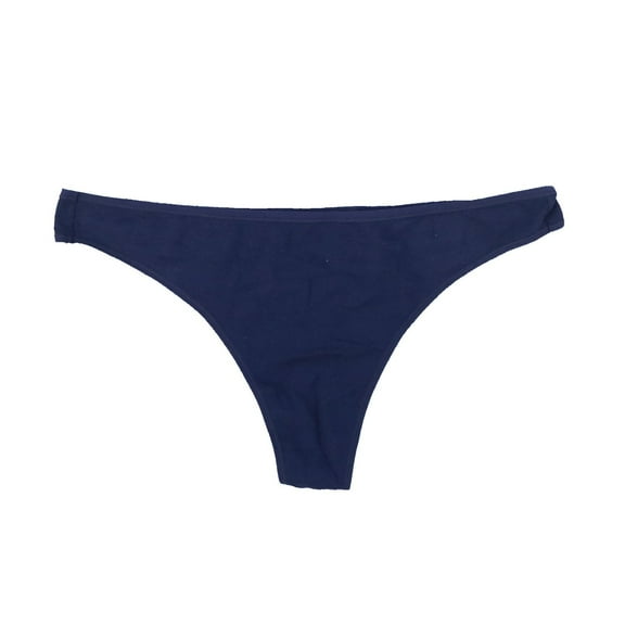 Maidenform Women's Cotton Comfort Thong Underwear Solid Team Navy New