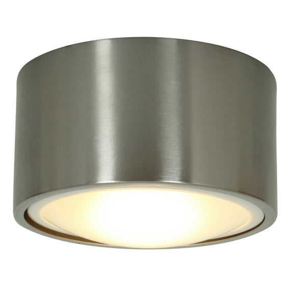 Access Lighting 20742LEDD-BS Ares Dimmable Led Flush Light - Brushed Steel