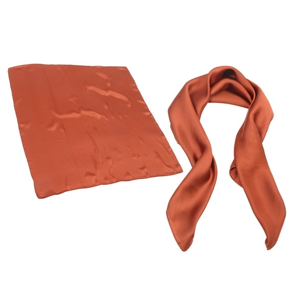 OUNONA 2pcs Fashion Scarves For Women re Chocolate Faux Silk Scarves