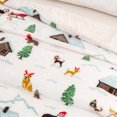 thumbnail image 2 of Great Bay Home Velvet Plush Fleece Reversible Sherpa Warm and Cozy Holiday Throw  (50" x 60" Throw, Winter Pups), 2 of 5