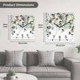 thumbnail image 5 of Eucalyptus Leaves Wooden Wall Clock Silent Non Ticking, White Daisy Spring Floral Summer Botancial Square Wall Clocks Battery Operated, Decor Clock for Home Office, Living Room, Kitchen, 10 Inch, 5 of 9