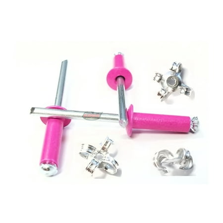 

Pink 3/16 Rivet Small Head Exploding Banana Peel Aluminum Pop Rivets 250 pack