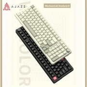 AJAZZ AK992 Wired Mechanical Keyboard Gasket Construction Colorblocked Keycaps Monochrome Backlight 99 Keys