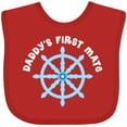 thumbnail image 3 of Inktastic Daddy's First Mate Sailing Nautical Boys Baby Bib, 3 of 4