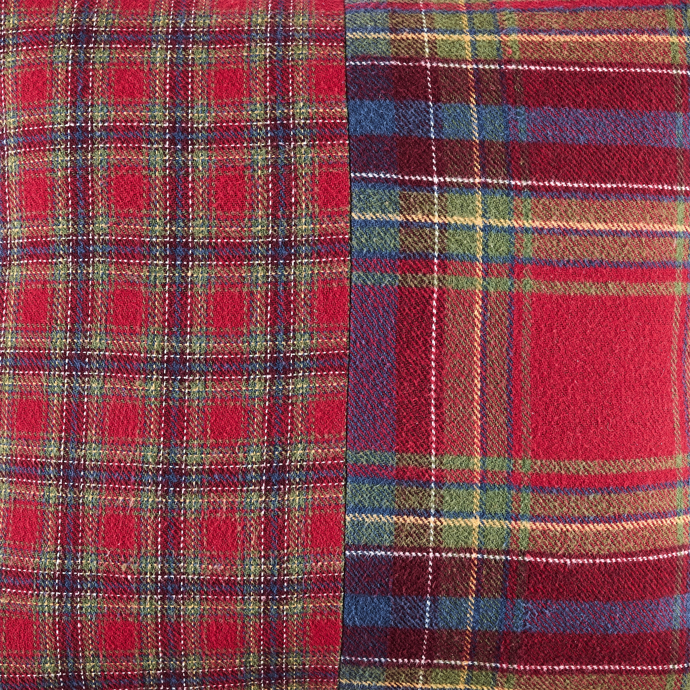 Better Homes & Gardens 20 in x 20 in Corin Pieced Plaid Throw Pillow, Red