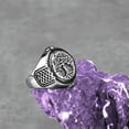 thumbnail image 5 of K-KED Viking Tree of Life Totem Fashion Hip Hop Vintage Versatile Rings Size 7-13-9, 5 of 6