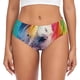 thumbnail image 1 of Fotbe Watercolor White Horse Calzones Estampados para Mujer – Ropa Interior de Algodón, Cómoda, Suave y Elástica-Medium, 1 of 6