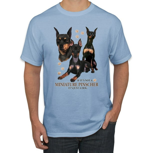 Wild Bobby If It S Not A Miniature Pinscher It S Just A Dog Gift Mens Dog Lover Graphic T Shirt Light Blue 3xl Walmart Com Walmart Com