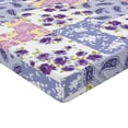 thumbnail image 4 of Ambesonne Nature Fitted Sheet, Flowers Paisleys Abstract, Queen Size, Blue Violet and Earth Yellow, 4 of 5