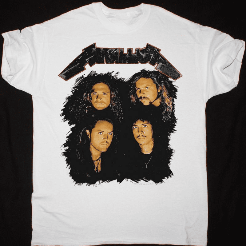 weg Ruwe olie satire METALLICA BAND AND JUSTICE FOR ALL WHITE T-SHIRT FULLSIZE Double-sided XS-5XL  - Walmart.com
