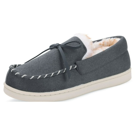 VONMAY Boys Girls Moccasins Slippers Memory Foam House Shoes Big Kids