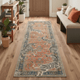thumbnail image 6 of GENIMO 2'x3' Area Rug, Washable Non Slip Soft Zebra Print Indoor Door Mat for Entryway Kitchen Laundry Room, Rust Red, 6 of 6