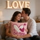 thumbnail image 5 of Specollect 1 Pcs Valentine's Day Heart Pillowcase Linen Sofa Cushion Cover Festive Home Decor for Living Room Bedroom 17.72*17.72 in, 5 of 8