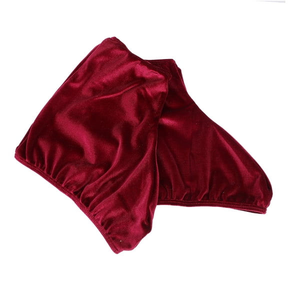 USHOBE Comfortable Dark Red Skate Boot Covers Durable Polyester for Figure Skating
