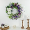 thumbnail image 4 of Northlight Mixed Wildflowers and Magnolias Artificial Spring Wreath, 24-Inch, 4 of 7