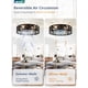 thumbnail image 5 of Ventilador de techo LEDIARY de 20 pulgadas, con montaje empotrado y con APP Remote, 5 of 8