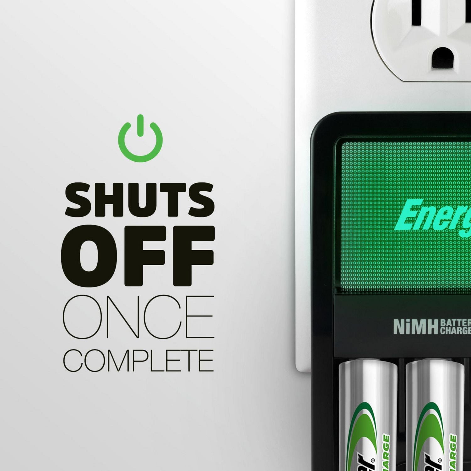 Energizer Recharge Value Charger for NiMH Rechargeable AA