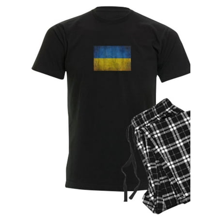 

CafePress - Patriotic Retro Flag Of Ukraine In Europe Pajamas - Men s Dark Pajamas