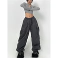 thumbnail image 4 of Autumn New Y2K Overalls Women's Loose Pants Punk Wide Leg Pants Women's Pants-3-L, 4 of 7