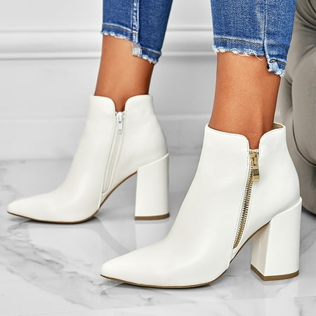 

Ankle Boots Women Fashion Ankle Boots High Heel Pointed Toe Ankle Booties Winter Shoes