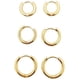 thumbnail image 1 of Aretes Piercing Arracada Argolla Acero Hombre 8-12mm 3 Pares Levamdar LRWJ184-2, 1 of 4