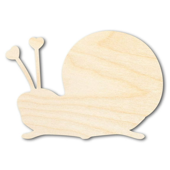 Unfinished Heart Snail Shape 6" / 1/8"