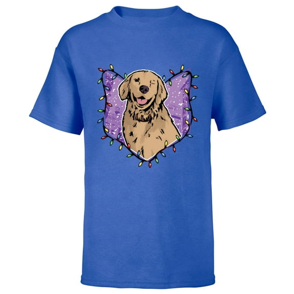 Marvel Hawkeye Lucky the Pizza Dog Holiday Lights - Short Sleeve T-Shirt for Kids – Customized-Royal