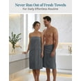 thumbnail image 4 of Casa Platino Bath Towels Set - 4-Pack Soft & Absorbent 100% Cotton Towels for Home, Spa, Gym & Travel - Cool Grey, 4 of 8