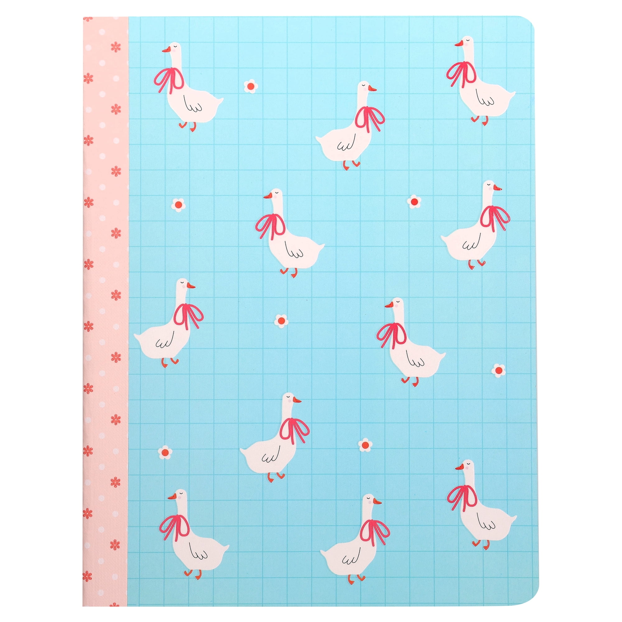 Pen+Gear College Ruled Composition Book, Blue and White Geese Design, 80 Sheets, 7.5 x 9.75 Inches