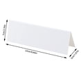 thumbnail image 3 of 100Pcs White Reable Name Tent Cards Dry Erase Wipe Clean Desk Name Tags, 3 of 15