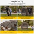 thumbnail image 5 of EAST OAK Pop up Screen House 6 x 6 FT Waterproof Canopy Tent for Patio, Backyard, Brown, 5 of 8