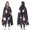 Halloween Gnomes and, variant on Wearable Blanket,Halloween Gnome Witches with Spooky Elements Hooded Wearable Flannel Blanket for Adults & Teens,Winter Poncho Shawl Wrap Cape Cozy Anti-Pill,50"x60"