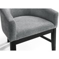thumbnail image 4 of 59" Round Dining In Ebony Black With Gray Chairs & Table Base, 4 of 5
