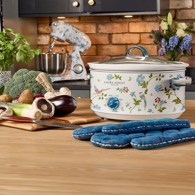VQ Laura Ashley 3.5L Slow Cooker - Elveden White - Soup Maker