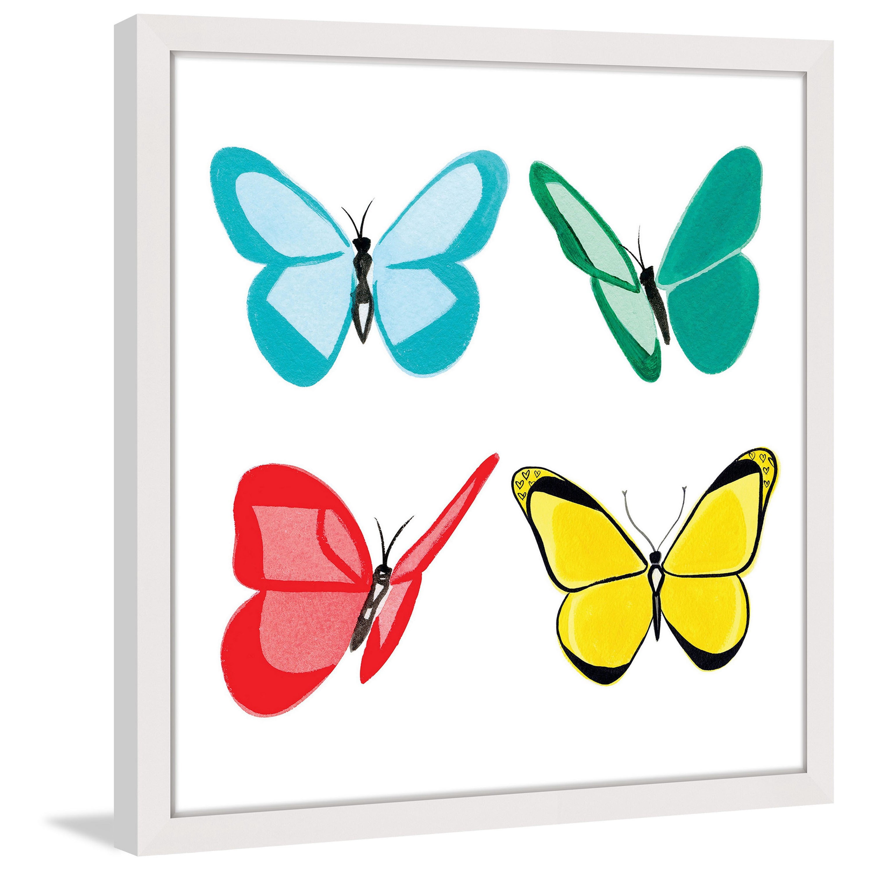 "Butterflies" by Molly Rosner Framed Painting Print