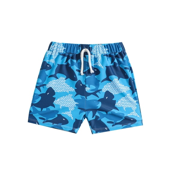 2DXuixsh Swim Trunk Baby Boy Toddler Kids Baby Boys Summer Print Shorts Quick Dry Beach Swimwear Swimming Trunks Clothes Quick Dry Boys Bathing Suit Blue 3Y