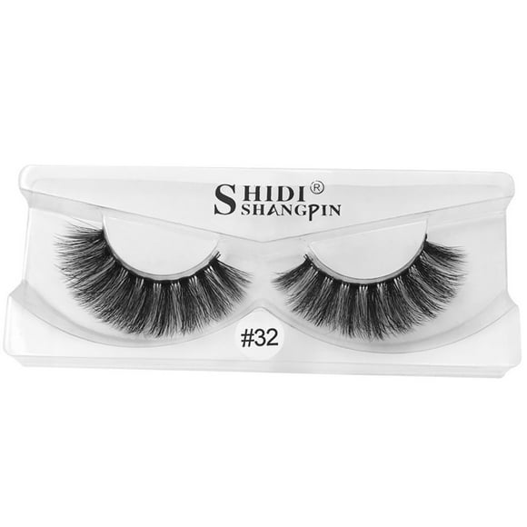EGNMCR False Lashes Real Soft Long Lashes Makeup Thick False Eyelash Extension Fake eyelashes