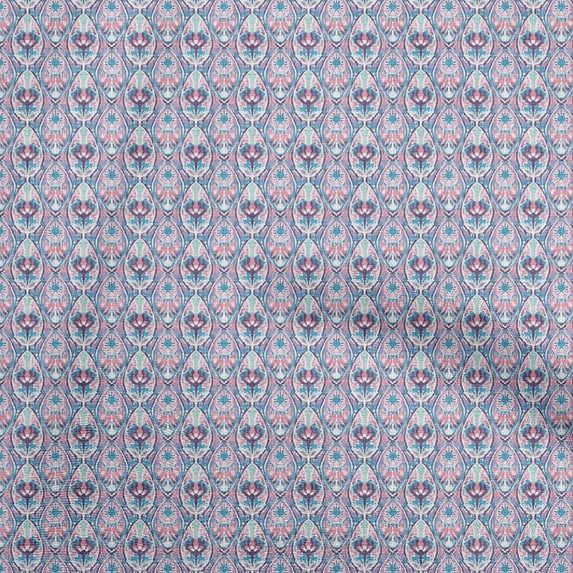 oneOone Velvet Rose Pink Fabric Block Dress Material Fabric Print Fabric By The Yard 58 Inch Wide-R3