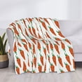 thumbnail image 3 of Rozeui Carrot for Flannel Blanket, Soft Fuzzy Plush King Blanket for Winter, Thick and Warm All-Season Bed Throw-40"x30", 3 of 6
