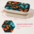 thumbnail image 5 of Butterfly Velvet Portable Storage Box with Removable Compartment, Gift: Jewelry Stand, Display Case, Necklace Holder, 5 of 7