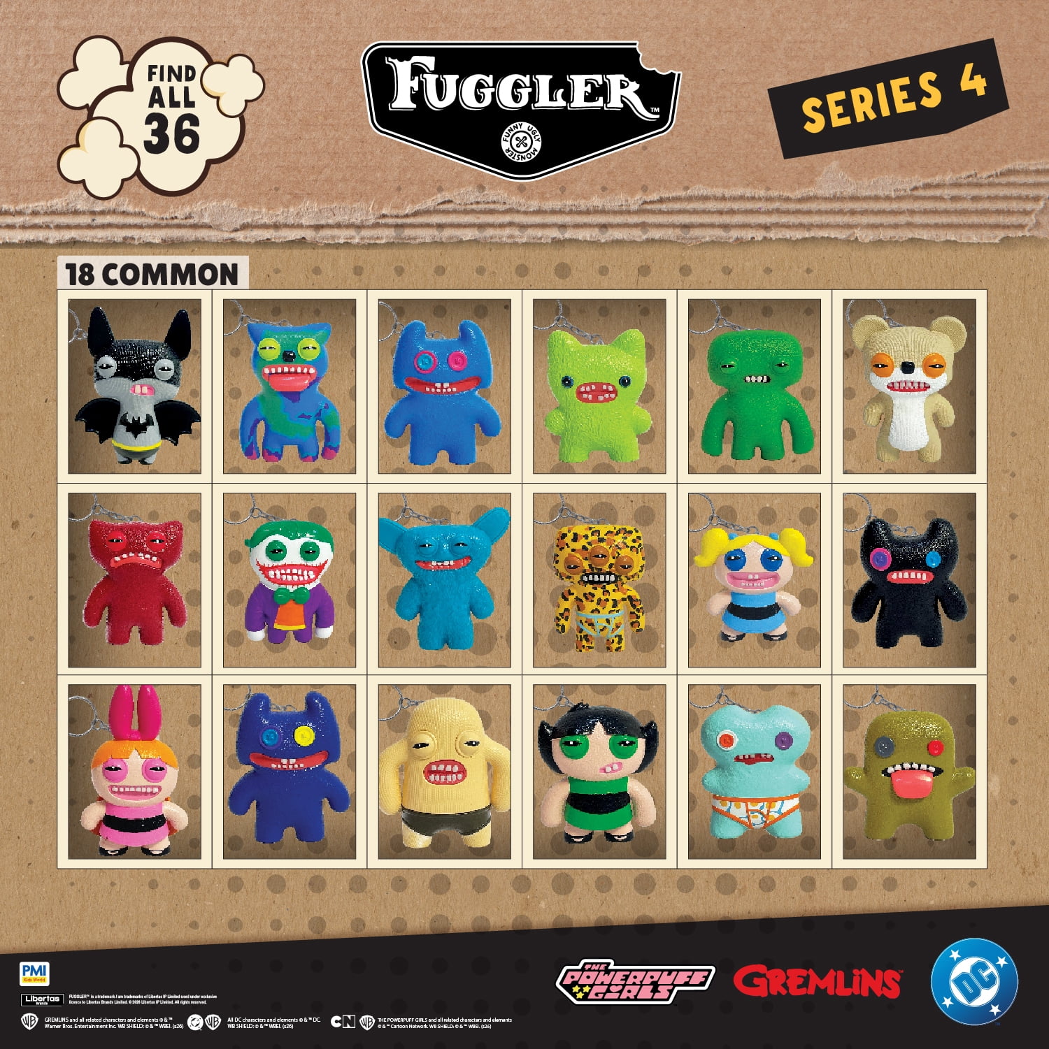 Fuggler x Warner Bros 2.5 in Collectible Keychain Blind Bag 1 Pack