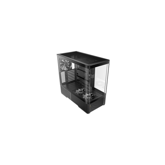 Antec C6 Curve Air Mid-Tower Case, Panoramic Tempered Glass, High Airflow, 3 PWM Fans Included, Support 360mm Radiator & 450mm GPU, Type-C 10Gbps, ATX Gaming Case