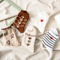 thumbnail image 5 of White Socks Womens To Keep Warm Sock Stripe Lightweight Cotton Athletic Socks, 5 of 5