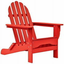 DuroGreen Adirondack Chair Made With All-Weather Tangent lumber, Oversized, High End Classic Patio Furniture for Porch, Lawn, Deck, or Fire Pit, No Maintenance, USA Made, Bright Red
