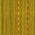 thumbnail image 1 of Ahgly Company Indoor Square Abstract Yellow Modern Area Rugs, 6' Square, 1 of 4
