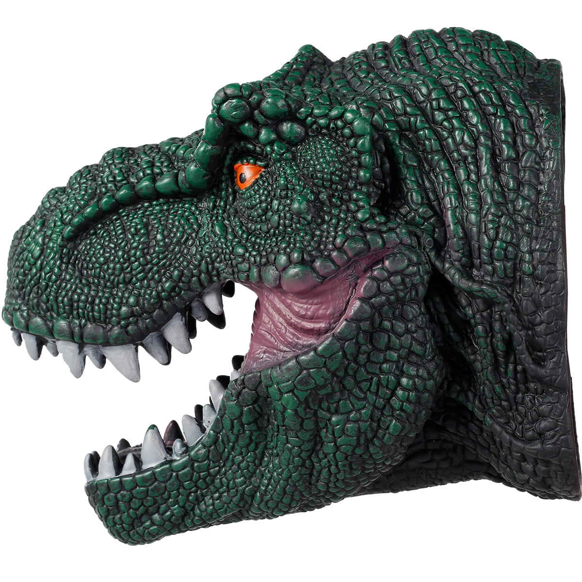 Dinosaur Dino Head Hand Puppet for Funny Party Prank Tricks Kids Gift Red 