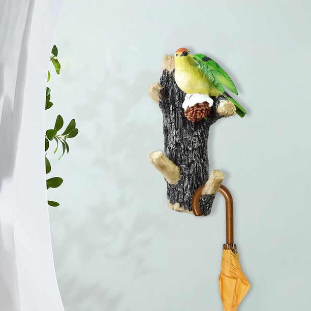 Gancho de pared para abrigos, colgador de ropa, bolsa, albornoz, llaves, toallero, estatua de resina para sala de estar, baño, dormitorio, cocina, dec 11cmx6.5cmx19cm Soledad Perchero