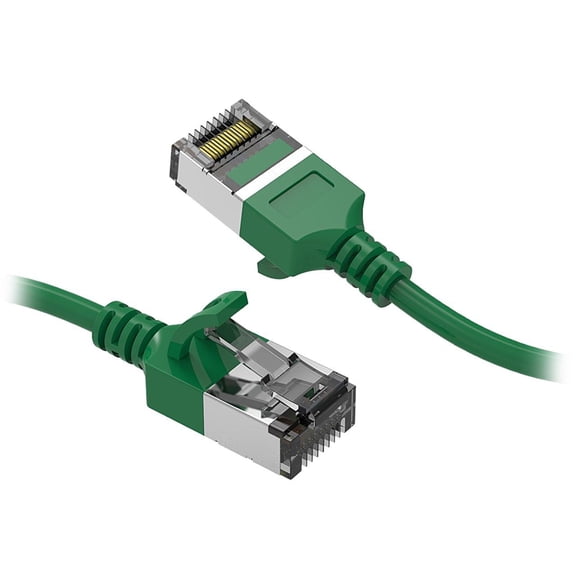 Nippon Labs 60CAT8-02-30GN Cat8 Ethernet Cable 2 feet Cat.8 U/FTP Slim Ethernet Network Cable Green 30AWG – Latest 40Gbps 2000Mhz RJ45 Patch Cord